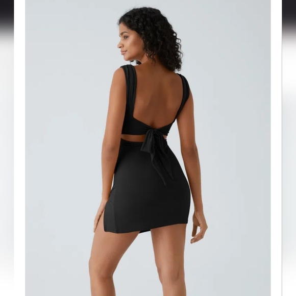 Halara Ruched TieBack BodyCon Mini Dress - Picture 5 of 6